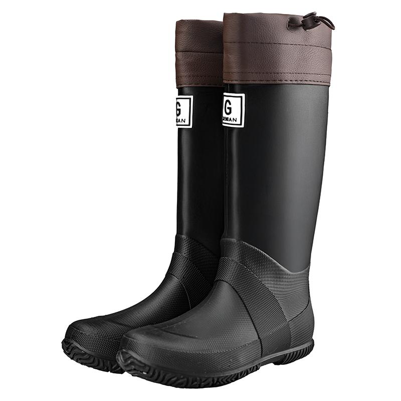Style Rain Boots And Rain Shoes: Long-cylinder And High-cylinder Water Shoes For Men And Women, Waterproof Rubber Shoes For