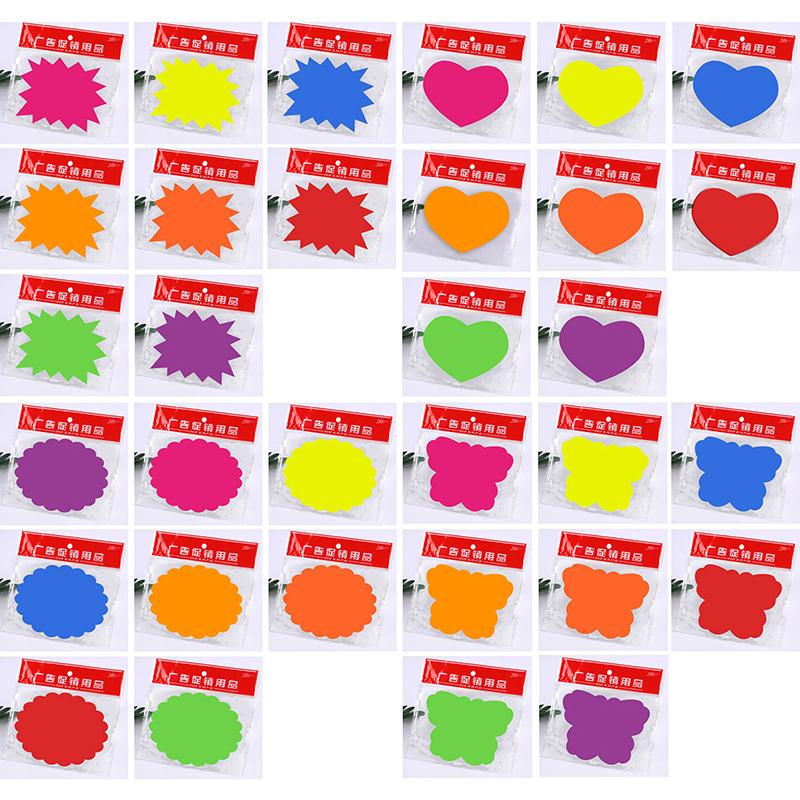 50 шт. Ценник на товар Рекламные наклейки Неоновая вывеска Рекламные знаки Бирки для магазина Рынок Фрукты