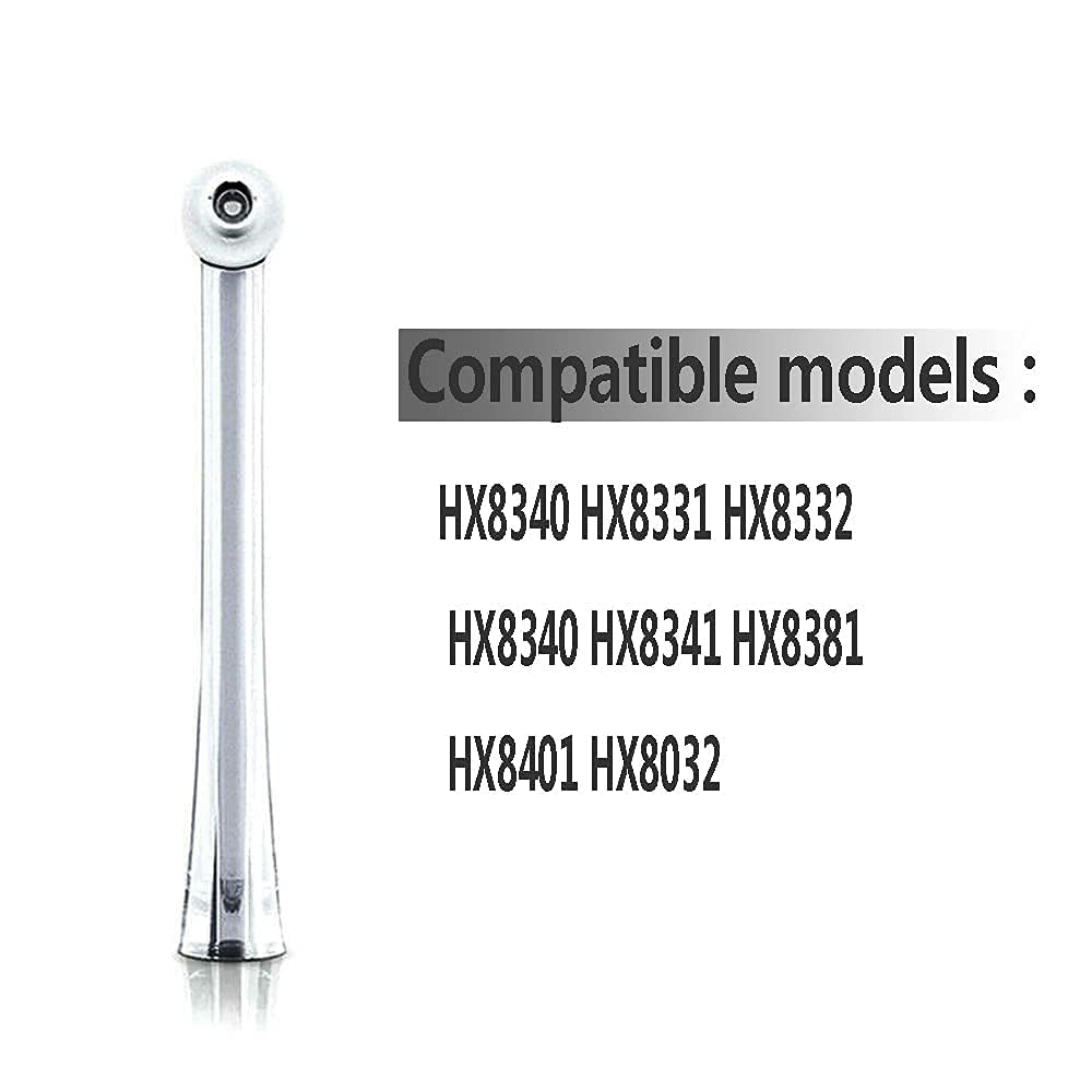 2PCS Oral Irrigator Nozzle Fit for Philips Soni care AirFloss Ultra HX8032/HX8331/HX8332/HX8340/HX8341/HX8381, Generic Soni care Flosser Replacement
