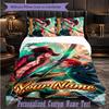Personalized 3Pcs Bedding SetOne Piece Custom Text Duvet Cover Pillowcase Set Bedroom Gift