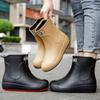 Rain Boots Men and Women Outdoor Waterproof Work Shoes Fashionable Kitchen Car Wash Fishing Rubber Shoes Overshoes