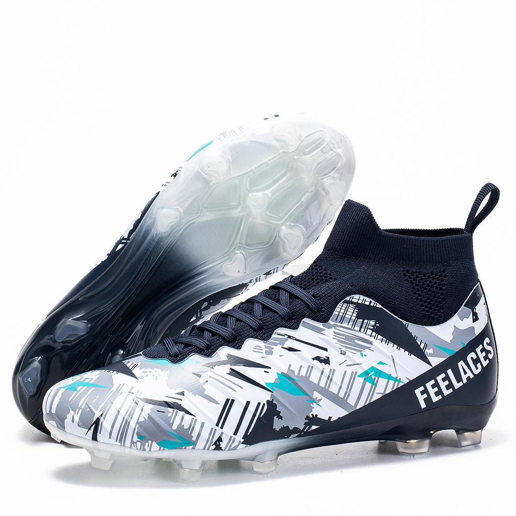 Футбольные бутсы с высоким верхом, сломанные шипы, шипы для искусственного газона, кожаные ноги, для мальчиков и девочек, подростков, студентов, тренировочная обувь
