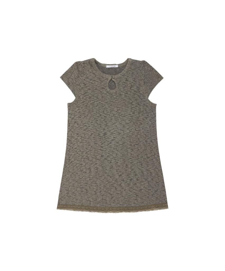 Colosins Weird Drop Top Dress Khaki Charcoal