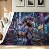 Overwatch Heroes Print Flannel Blanket High Quality Warm Comfortable Cover for All Seasons Perfect for Gifts Home Decor