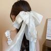 Большой шифоновый бант заколка для волос французский стиль женская заколка для волос модный бант ленты заколка для волос головной убор