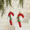 2PCS Santa Clause Xmas Ornament Ball Plastic Xmas Baubles Christmas Tree Ornament  Scene Making