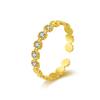 Hot Sale Vintage Elegant Stainless Steel Minimalist Star Zircon Ring Tarnish Free Women Parties Ring