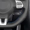 Для Volkswagen Golf 6 GTI MK6 VW Polo GTI Scirocco R Passat CC R-Line 2010 Автомобильный чехол на руль черный из искусственной кожи