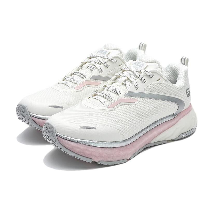 Fila Spd Cheeta Comfortable Versatile Fabric Durable Low-Top Running Shoes Women Sneaker White Pink A12W411113FSW