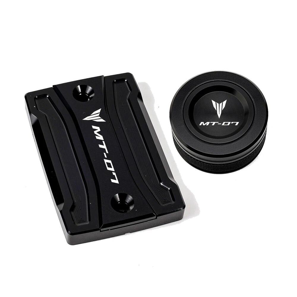 Для Yamaha MT07 TRACER MT-07 2014-2022 крышка цилиндра мотоцикла передняя и задняя крышка бачка тормозной жидкости, крышка маслозаливной горловины