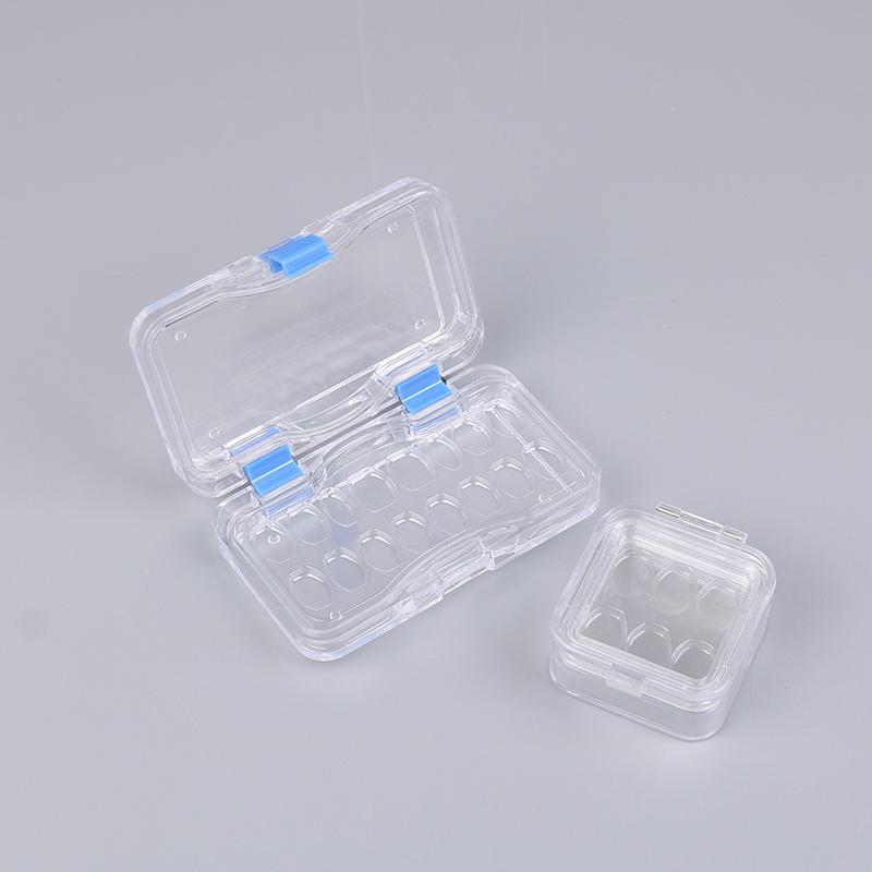 6/16Grids Стоматологическая коробка для хранения зубов с пленочной мембраной Коробка для зубных протезов и моляров