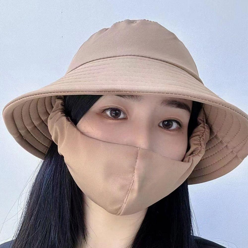 Кепка для лица женская солнцезащитная шляпа маска для лица панама портативная солнцезащитная маска для женщин/девочек