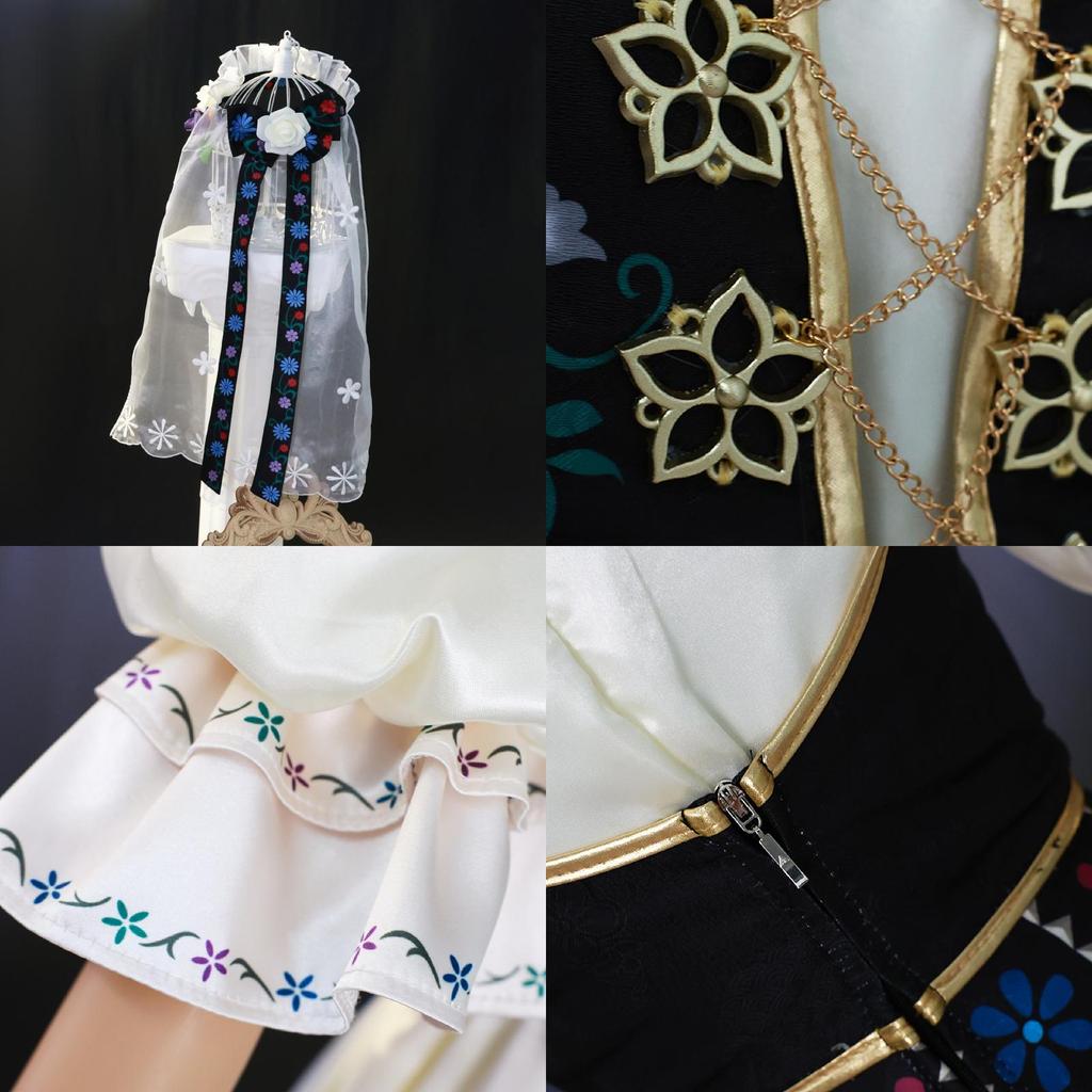 Identity V Vera Nair Cosplay Costume With Accessories Polyester Games Women