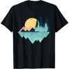 Забавная Геометрическая Гора Абстрактная Геометрия Подарки для улицы Футболка