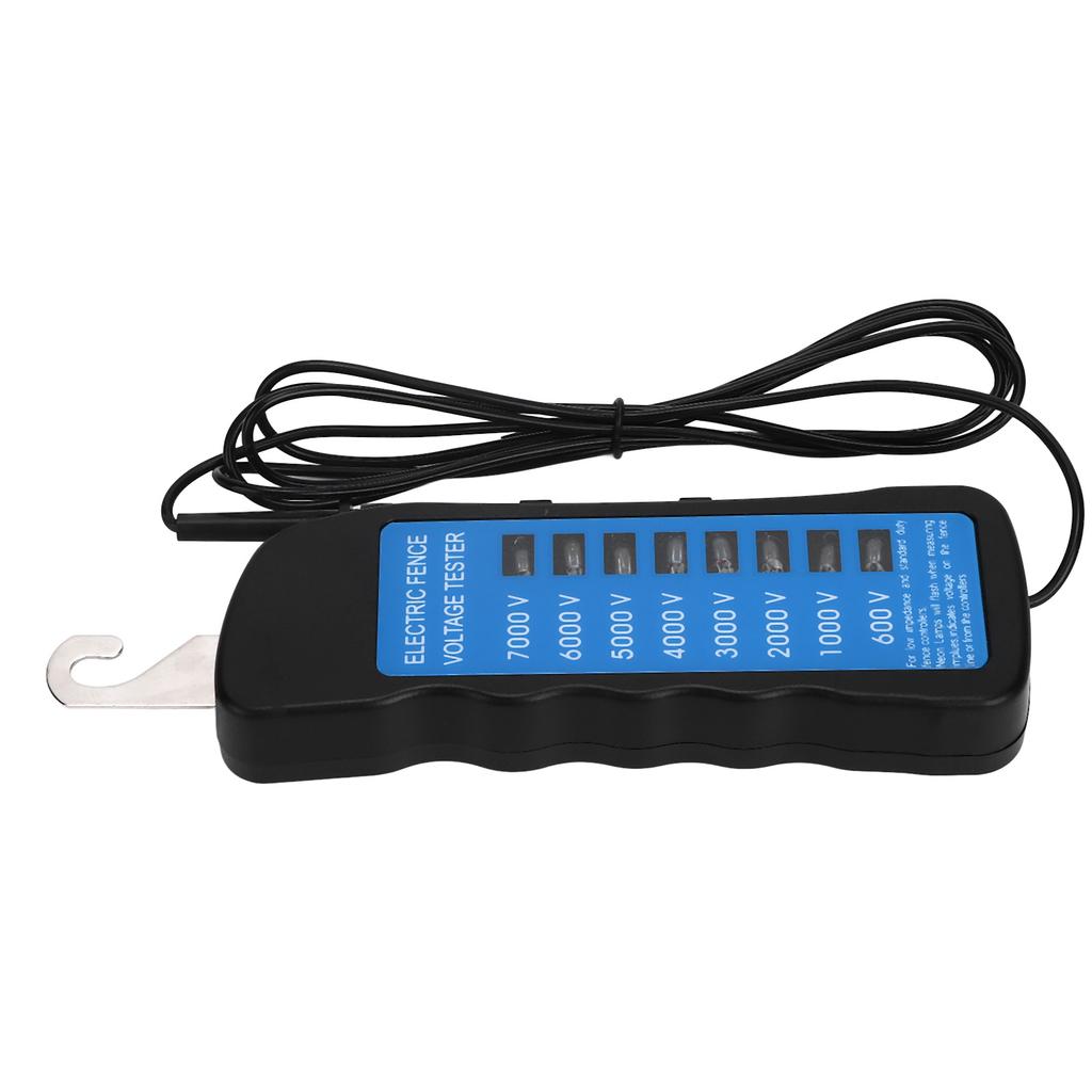 Electric Fence Tester Multi Light Voltage Detection Portable for Farm Supply Fencing ABS 7000V