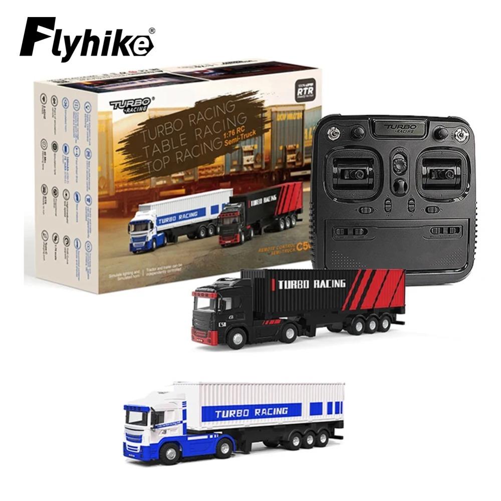 Tubro Racing 1:76 C50 Грузовик Контейнеровоз Мини Набор Машинок на Радиоуправлении Полностью Пропорциональные Игрушки для Детей Взрослых