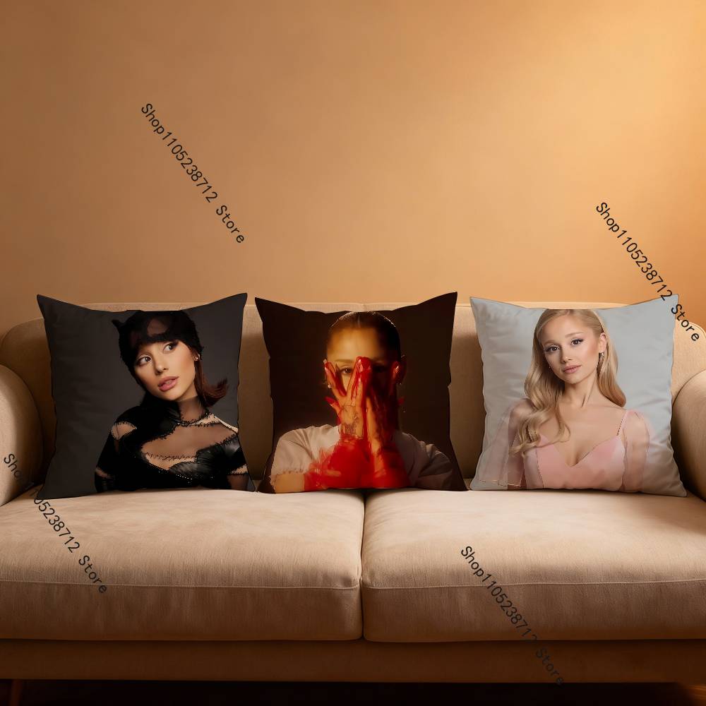 Singer A-Ariana G-Grandes Pillowcase Pillowslip Cushion Plush Boys Girl Cartoon Anime Kawaii Decoration Kids Birthday Cute Gifts