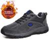 Large Size 49 Men's Shoes Foreign Trade Outdoor Hiking Shoes Men's Low-top Hiking Winter Snow Cotton Shoes Piled and Thickened