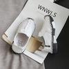 Children Sneakers Big Kids Girls Boys Soft Leather Casual Flats Shoes British Style Small Leather Shoes Hand Sewn Single Shoes