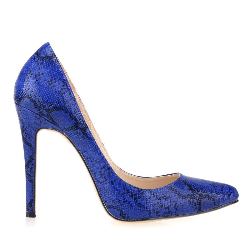 Classic Sexy Pointed Toe High Heels Women Pumps Shoes Faux Snake Print Wedding Party Pattern Shoes