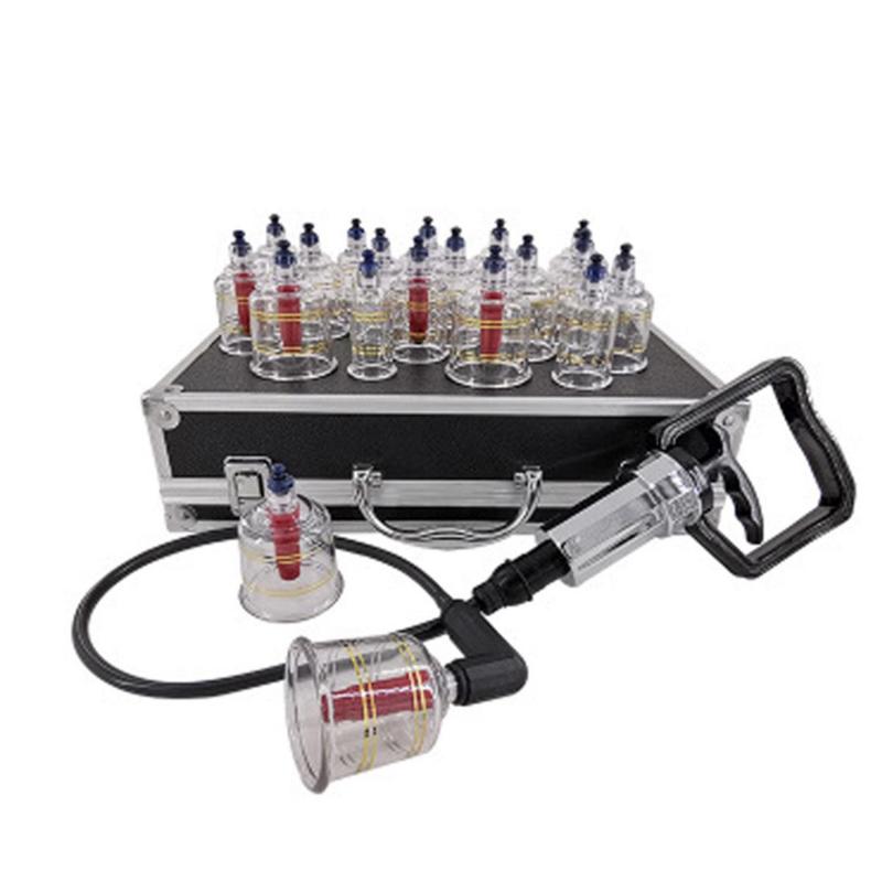 17/19 банок, набор для вакуумной баночной терапии, китайские медицинские чашки, баночки, терапевтическая присоска, вакуумный аппарат для терапии, расслабляющие массажеры