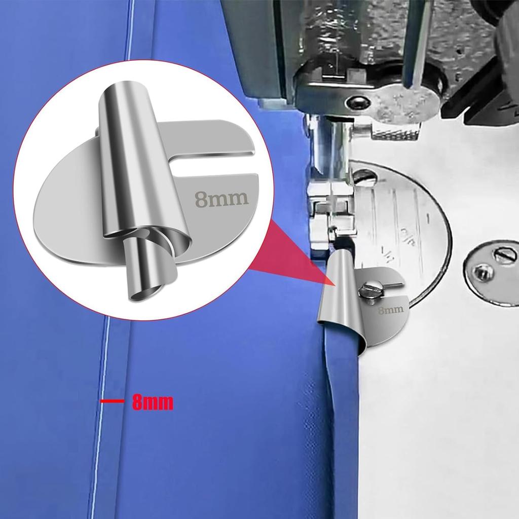 Универсальная швейная лапка для подгибки 4 шт., лапка для подгибки 7/8/9/10 мм шириной, лапка для подгибки валиком, лапка для швейной машины, подгибка для дома и промышленности