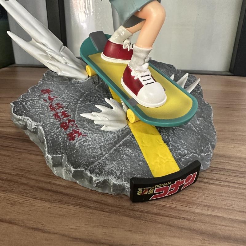 Детектив Аниме Фигурка Эдогава Конан Скейт Фигурка Статуя из ПВХ Модель Украшения Кукла Игрушка Для Детского Подарок