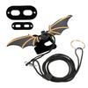 Adjustable Lizard Leash Bearded Dragon Harness Soft for Reptiles Small Pet AnimalsBlack
