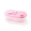 1 PCS Boxes Plastic Kitchen Container Fresh Food Storage Sauce Box Case with Lids Random Color MIT