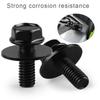 20PCS Car Screws Bolts For Toyota Truck Body Nuts- M6-1.0 x 16mm Long- 10mm Hex- 17mm Washer Wear-resisting Black Accessories