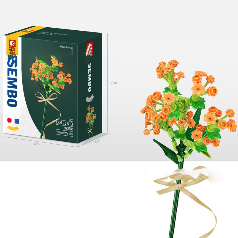 Вечные цветы Букет Строительные блоки Совместимы с Lego Сборные строительные блоки Игрушки для