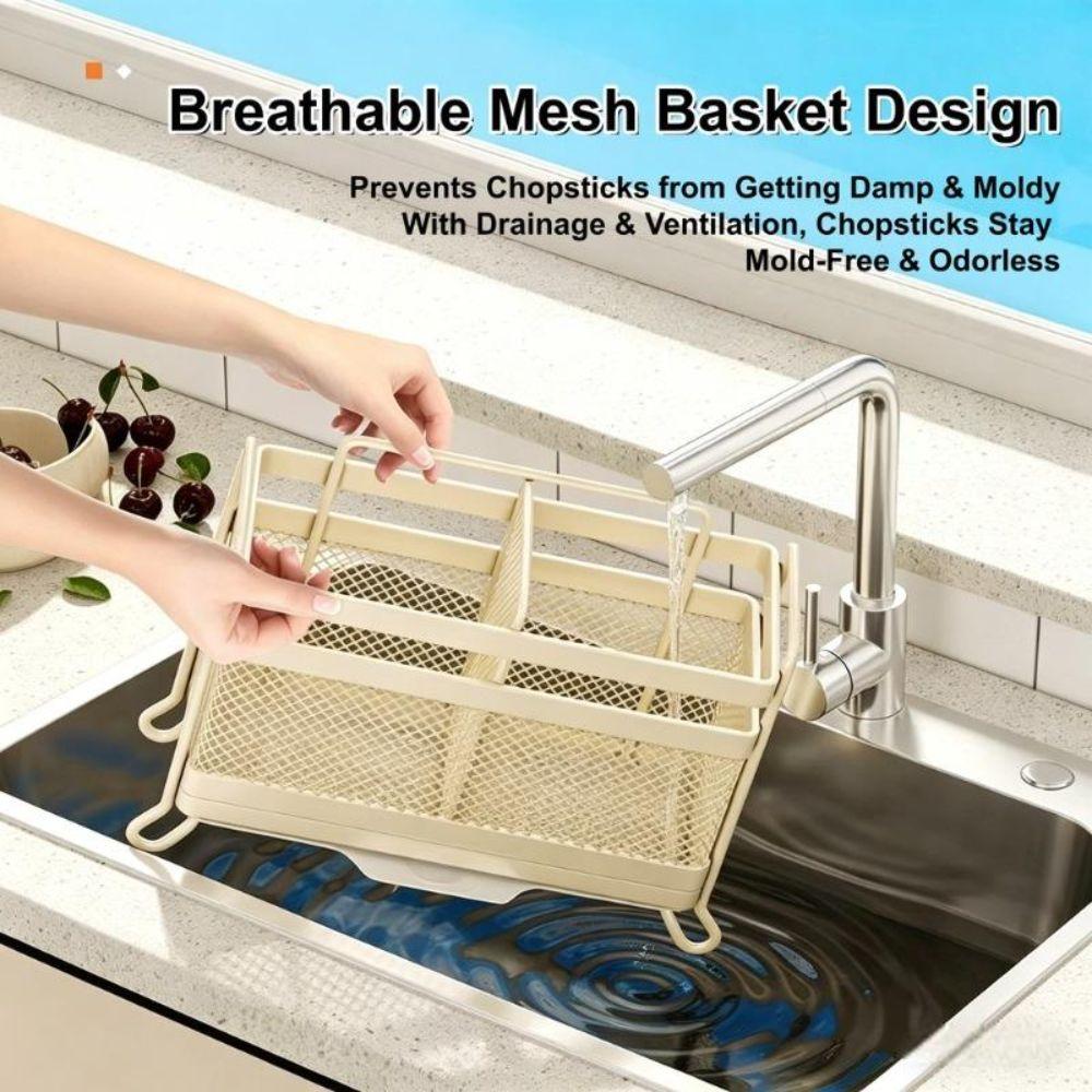 Space Saving Chopstick Holder Multi Compartment Kitchen Organizer Kitchen Storage