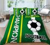 Комплект постельного белья с 3D футбольным принтом, пододеяльник со спортивным узором, наволочка, очень большой размер, украшение для дома