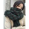 Scarf Winter New Collection Autumn/Winter Atmosphere Plaid Fringe For Couples, Warm And Student High-End Style Scarf