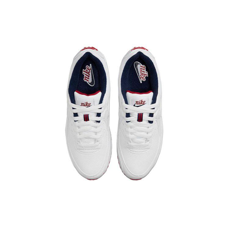 Nike Женские кроссовки Air Max 90 Paris белые Mystic-Hibiscus DJ5414-100
