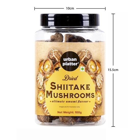 Urban Platter Сушеные грибы шиитаке, 100 г (Идеально подходит для азиатской кухни и суши.)