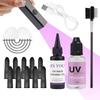Набор для волос Salon Pro UV: УФ-лампа + 30 г клея и средство для снятия с расческой, Быстроотверждаемые соединения, Долговечность, Для салона и дома