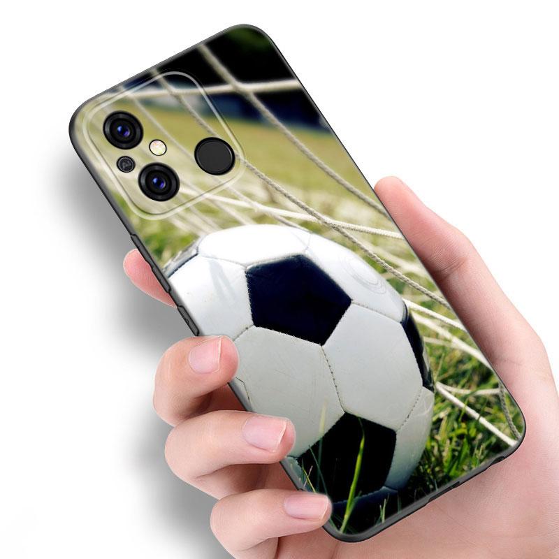 Футбольное поле черный чехол для телефона Xiaomi Redmi 11 Prime 11A 12C 13C A1 A2 Plus 12 4G 10 5G 8A 9A 10A 9C 10C 9i 12R Note 9T