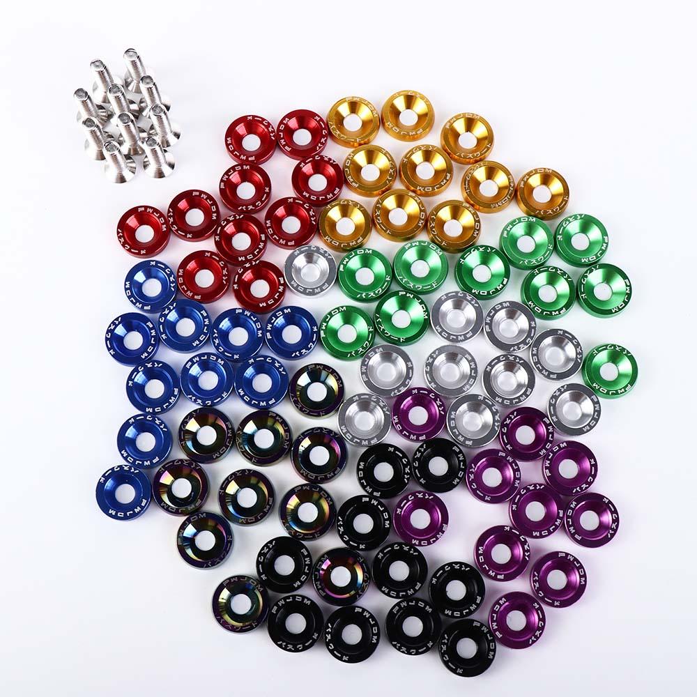 styling Car Fasteners Bumper License Plate Bolts JDM Washer Car Modified Washer Car Modified Bolts