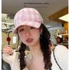 2024 Женская бейсболка с корейской 3D вышивкой: Повседневный дизайн солнцезащитного козырька Duckbill для более стройного образа