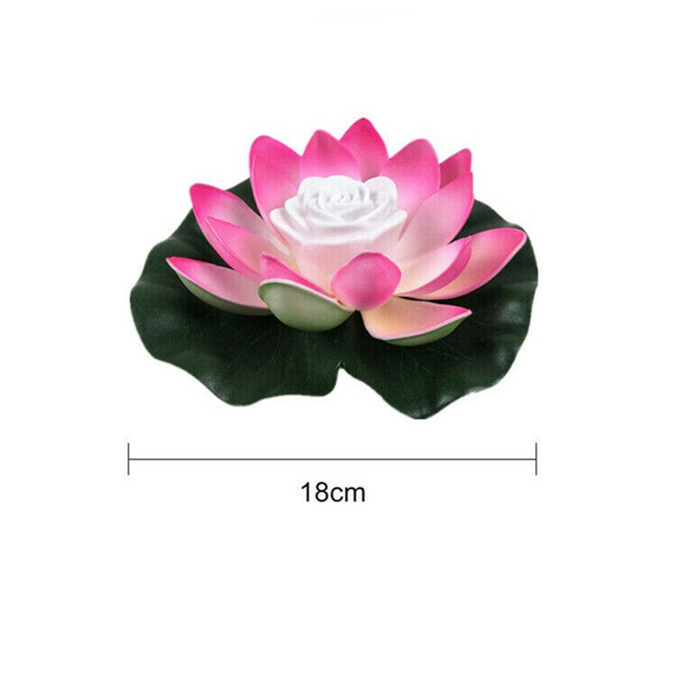 Buddhist Prayer Water Landscape Lotus Lamp Fountain Pool Pond Lamp Flower Light Wishing Lamp