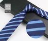 Men'S Tie Business Shirt, Striped Security Professional Dress Plus Logo8Cm Hand-Typed