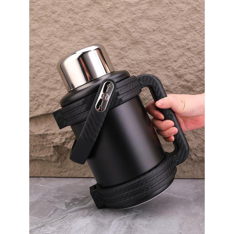 Insulated Kettle, Large Capacity Thermos Cup, Stainless Steel Portable Outdoor Thermos, Travel Car Hot Water Kettle, Cold-Keeping Cup for Home Use