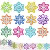 100-500pcs Glitter Colorful Snow Stickers Party Christmas Gift Wrapping Label Children Scrapbook Stationery Stickers