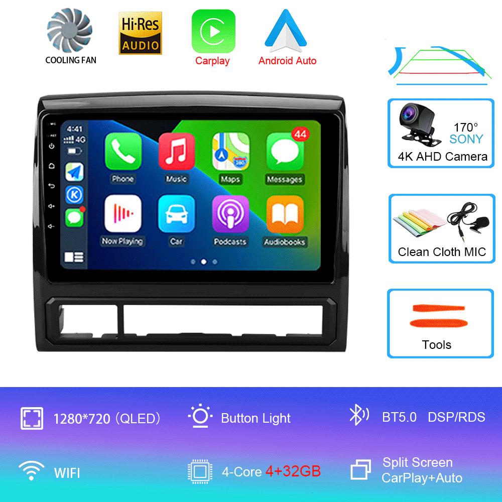 Автомобильное радио Android 14 Carplay Auto 4G+WIFI для Toyota Tacoma 2 N200 Hilux 2005-2015 Навигация GPS Мультимедиа Видеоплеер Стерео
