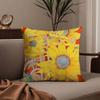 Арт подсолнух Наволочка Наволочка против пылевых клещей Невидимая молния шелковистый короткий плюш Чехол для диванной подушки