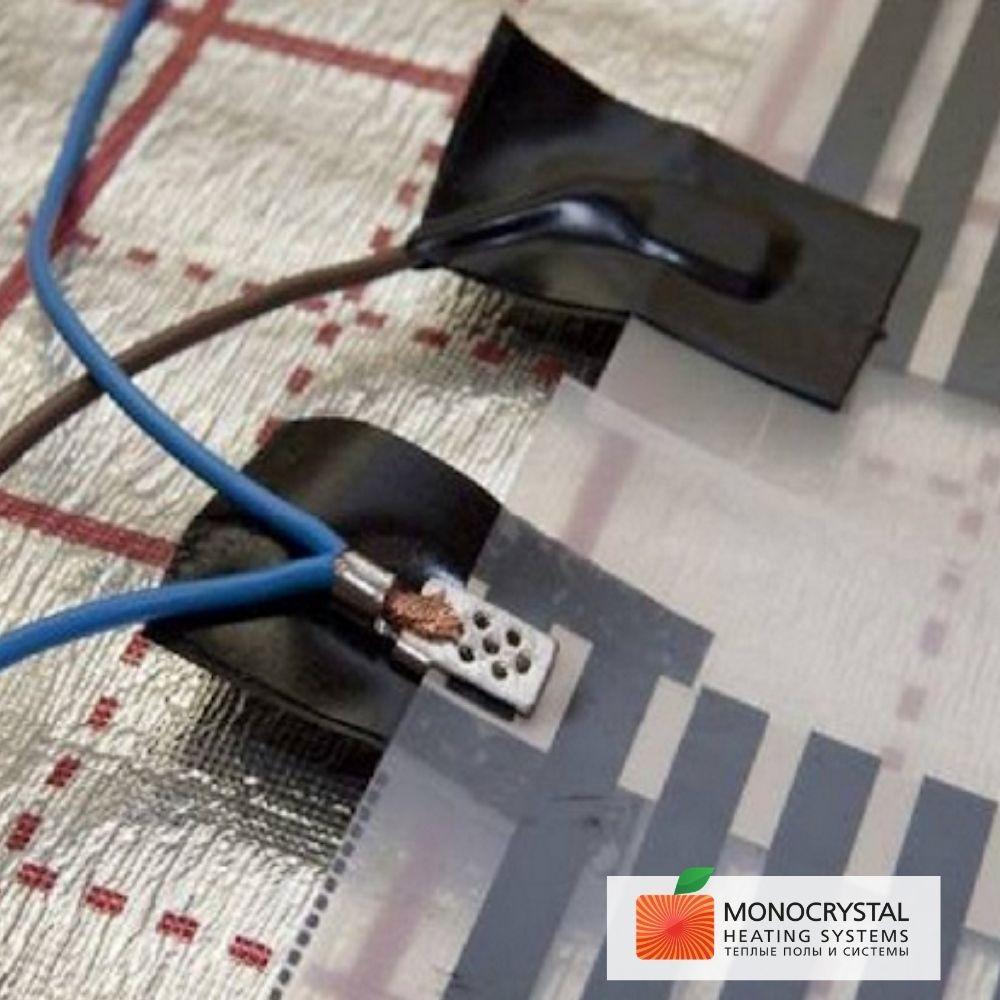 Пленочный теплый пол Monocrystal 5м²/1000 Вт комплект под любые покрытия ЭНП- 1/5ПК з терморегулятором
