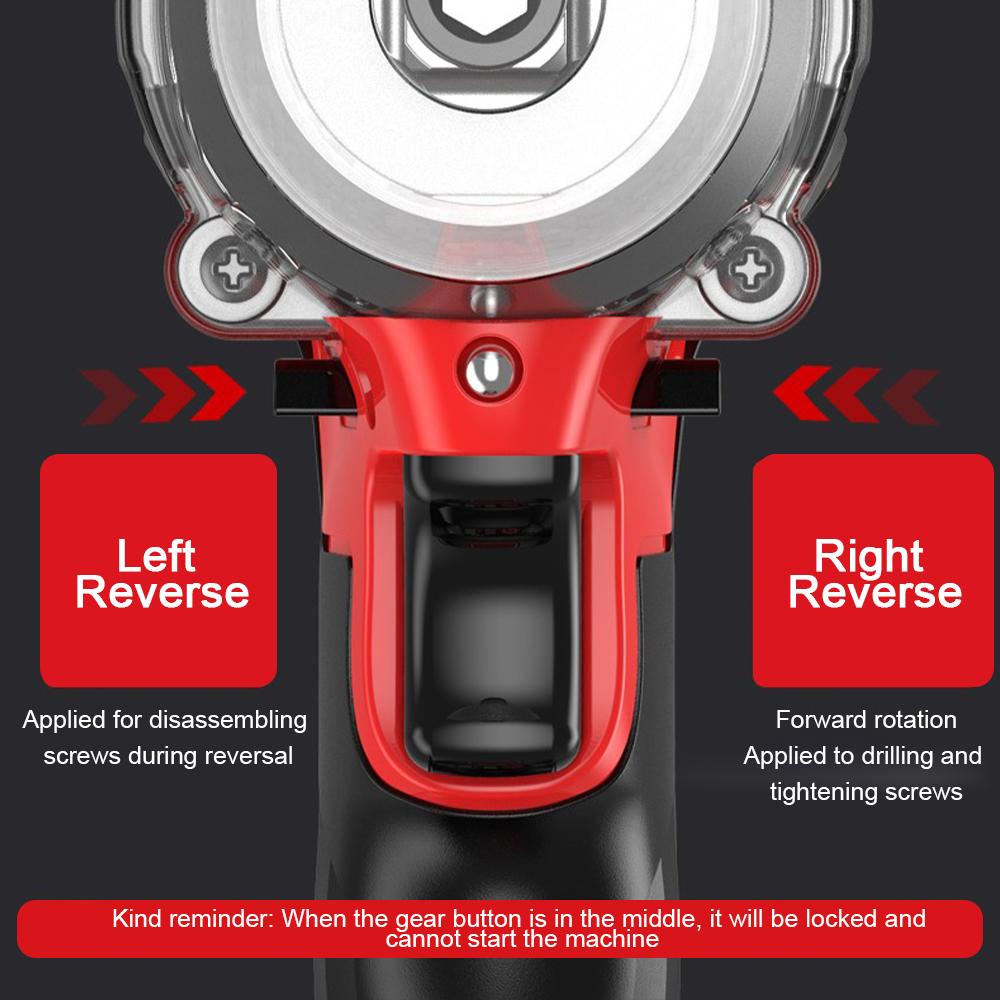 1980N.M Динамометрический ударный гайковерт Бесщеточный с легким электрическим аккумуляторным гайковертом Отвертка Электроинструменты для литиевой батареи Makita