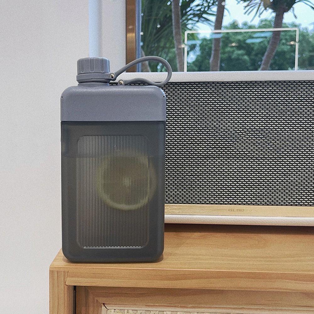 450ML Creative BPA Free Reusable Drink Bottle Flat Water Bottle Juice Cup Plastic