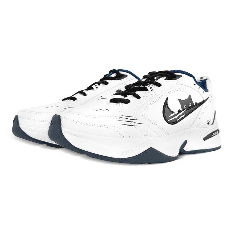 Nike Air Monarch 4 Искусственная кожа Нескользящие, Износостойкие, Дышащие, Увеличивающие рост Низкие массивные кроссовки 415445-102(Команда76-)